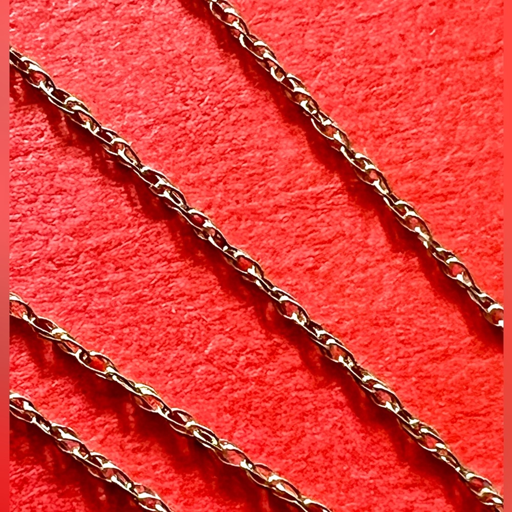 10K Yellow Gold Chain Necklace-17” - Picture 5 of 12